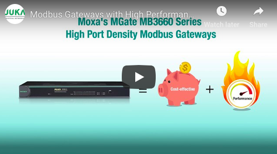 Modbus Gateways with High Performance and Port Density